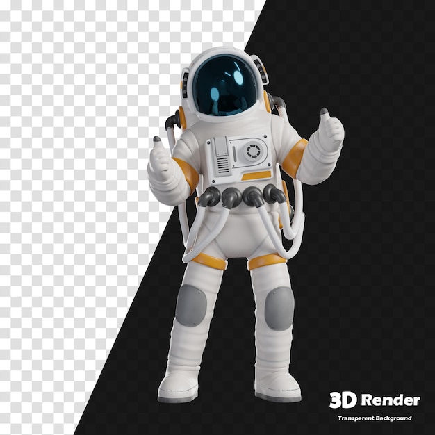 eine 3D-Illustration eines Astronauten im Raumanzug