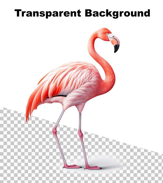 PSD eine abbildung eines hübschen flamingos