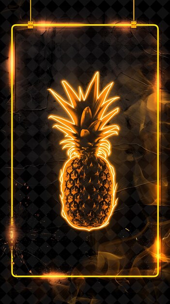 PSD eine ananas mit flammen an der spitze