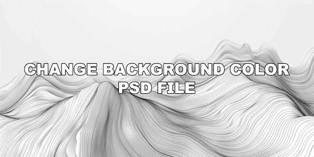 PSD eine bergkette mit einem grauen hintergrund