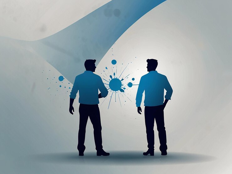 PSD eine blau-weiße wand mit den worten montag blau darauf