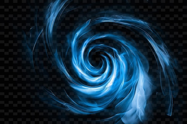 PSD eine blaue spirale mit weißem hintergrund und einem blauen wirbel