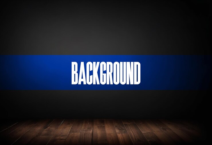PSD eine blaue wand mit einem blauen streifen, auf dem steht: "zurück zur wand"