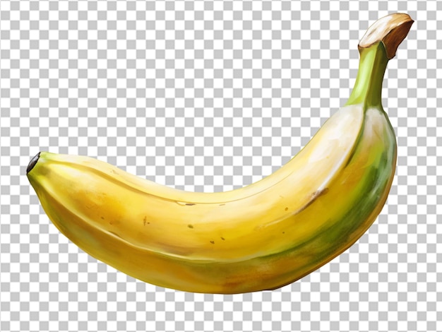 PSD eine einzelne banane auf weißem hintergrund