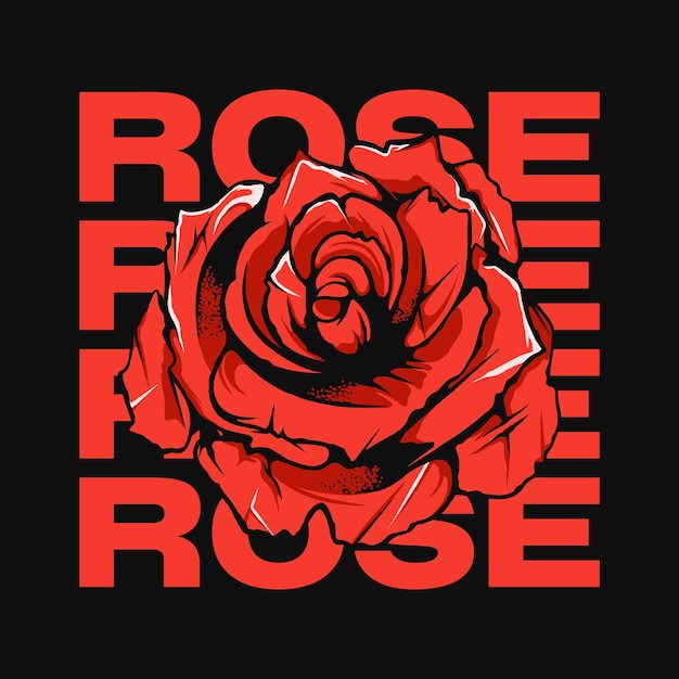 Eine einzelne schöne rote Rose