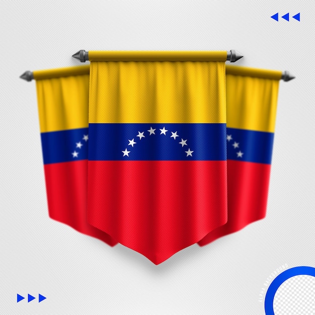 PSD eine flagge mit dem wort venezuela darauf