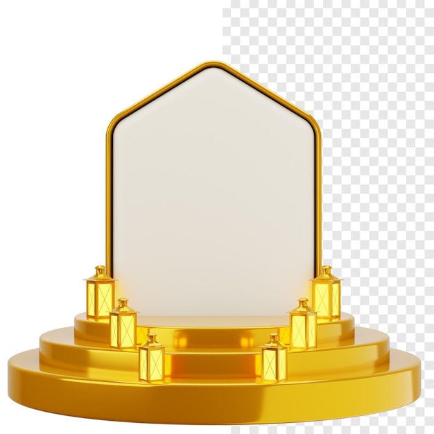 eine goldene Basis mit einem goldenen Rahmen