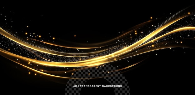 eine goldene Welle mit einem goldenen Hintergrund und einem schwarzen Hintergrund mit einem goldenen Wirbel