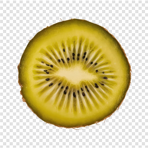 PSD eine halbe kiwi mit einer halben kiwi