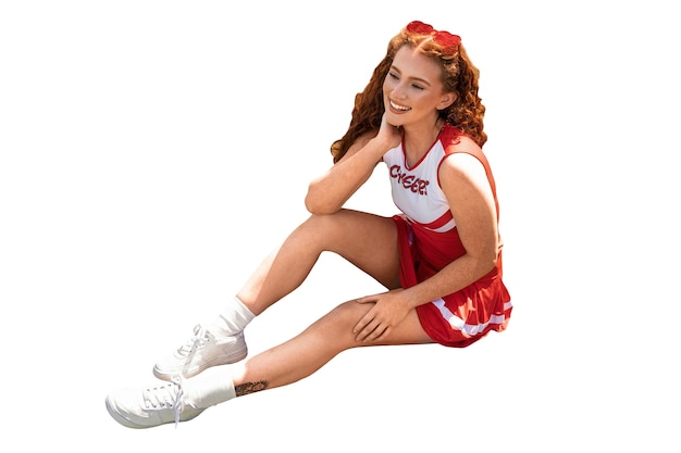 PSD eine isolierte cheerleader-figur