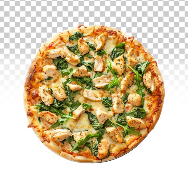 PSD eine köstliche pizza auf einem durchsichtigen hintergrund