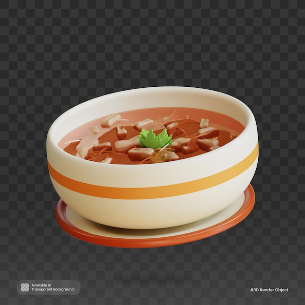 Eine köstliche Schüssel Harira-Suppe