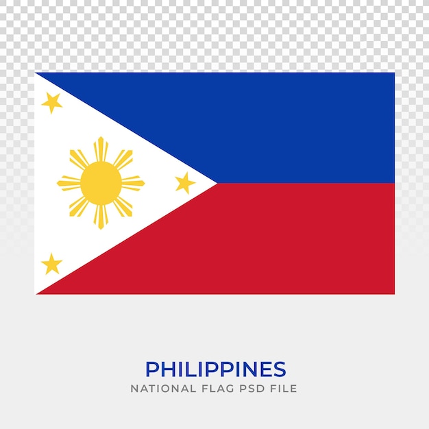 PSD eine nationalflagge der philippinen