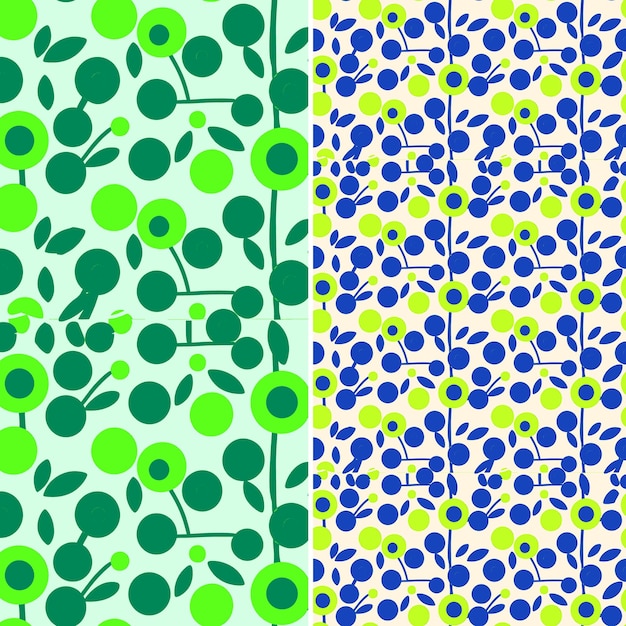 PSD eine reihe grüner und blauer quadrate mit einem grünen und gelben hintergrund