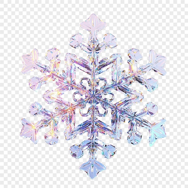 eine Schneeflecke, die aus Schneeflecken besteht