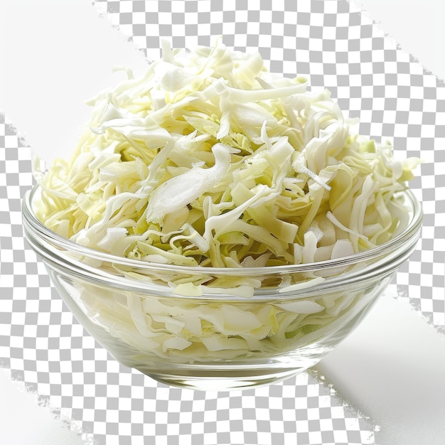 PSD eine schüssel sauerkraut mit einem quadratischen muster auf dem hintergrund