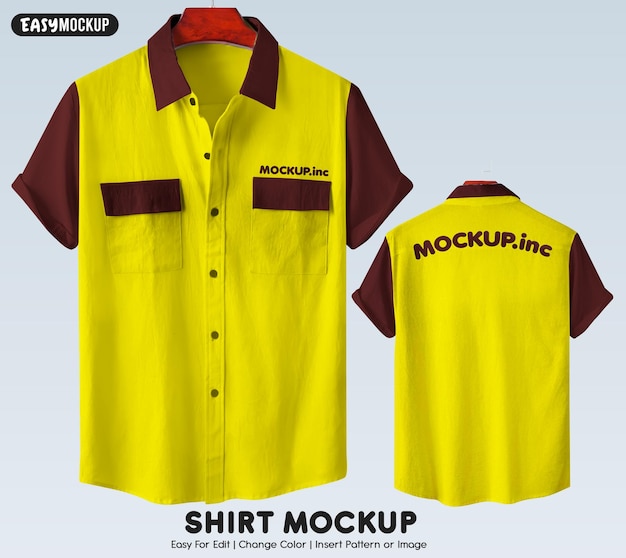 Eine Shirt-Mockup-Shirt-Vorlage