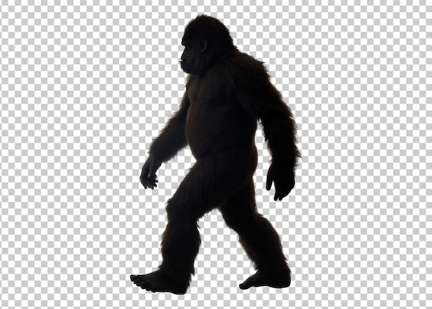Eine silhouette eines bigfoots