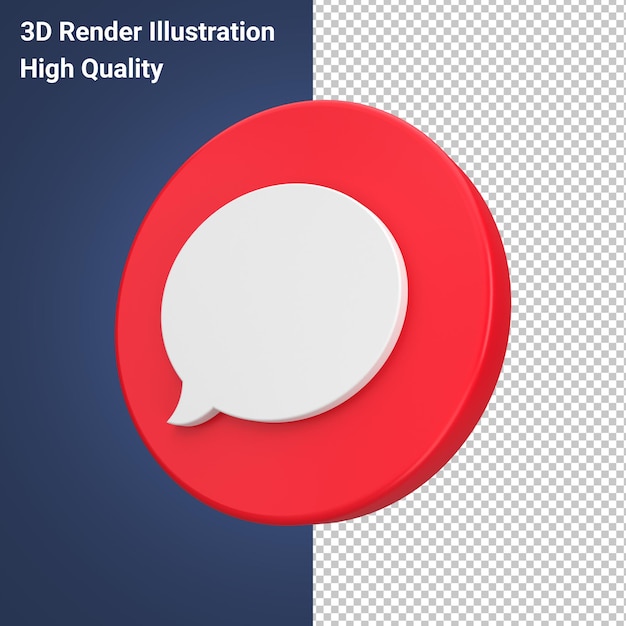 Eine Sprechblase in 3D