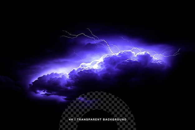 eine Sturmwolke mit Blitz im Hintergrund