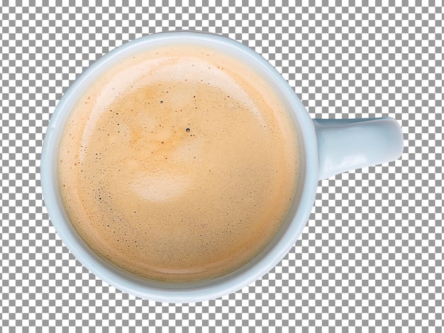 Eine Tasse Kaffee an mit transparentem Hintergrund isoliert