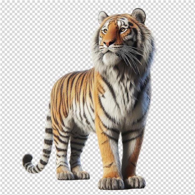 PSD eine tigerfigur wird in einem foto gezeigt