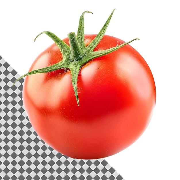 eine Tomate, die auf einem Schachteltisch steht