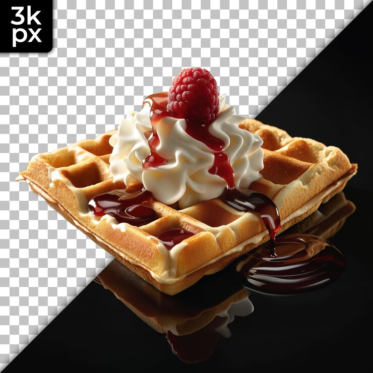 PSD eine waffe mit himbeersauce und einem schwarzen hintergrund