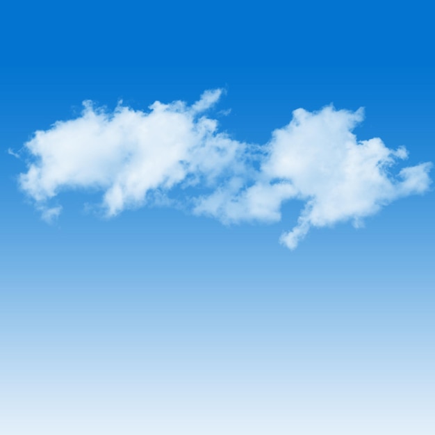eine Wolke, die am Himmel ist, die blau ist