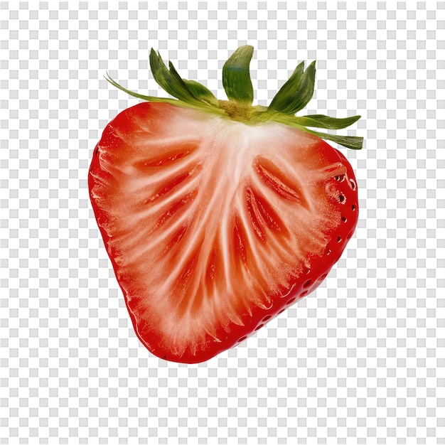 PSD eine zeichnung einer erdbeere mit dem wort erdbeere darauf