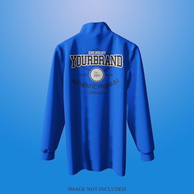 Einfach Pullover Rollkragen Mock-up-Vorlage isoliert auf farbigem Hintergrund