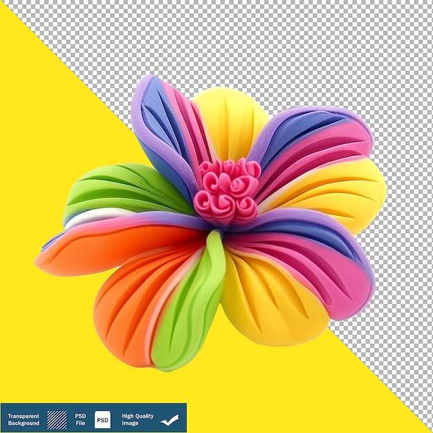 Einfache blume auf durchsichtigem hintergrund png psd