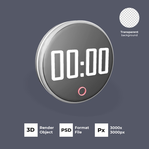 PSD einfacher 3d-timer