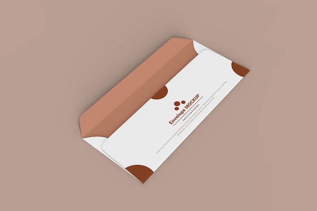 Einfaches minimalistisches Envelope Branding Display Mockup