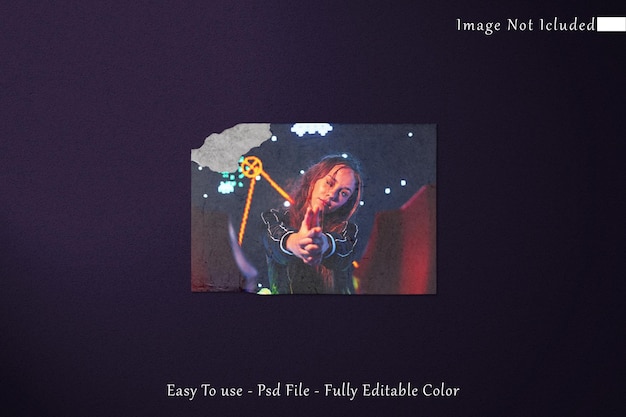 Einfaches minimalistisches Moodboard Foto Polaroid Mockup