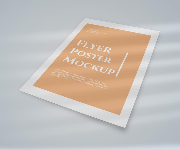 Einfaches mockup-design im a4-format