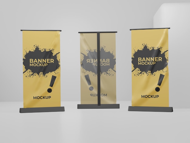 Einfaches Roll-Up-Banner-Modell