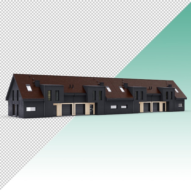 Einfamilienhaus mit grauer Wand