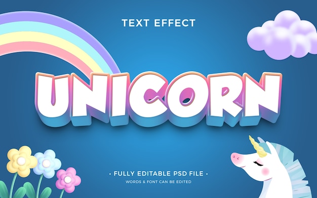 Einhorn-Texteffekt