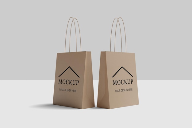 Einkaufstaschen-Mockup-Design isoliert