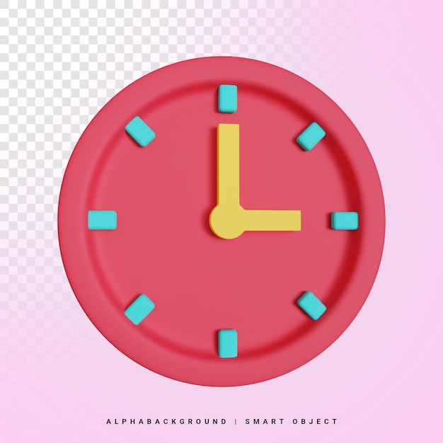 Einkaufszeit 3D-Symbol Illustration