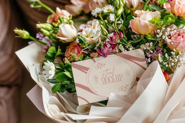 Einladungsmodell für einen Blumenstrauß