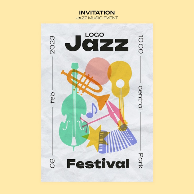 Einladungsvorlage zum Musikfestival