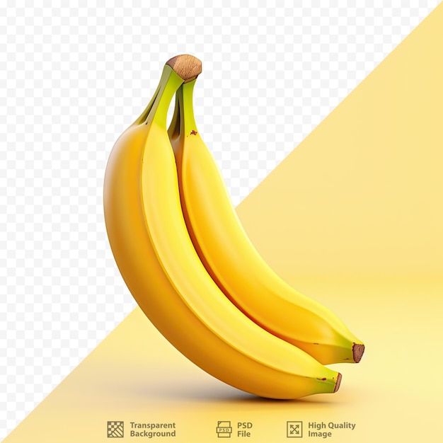 PSD einsame banane auf transparentem hintergrund