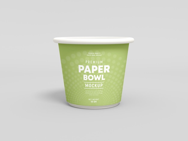 Einweg-Papierschale Mockup