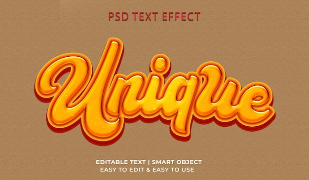 Einzigartiger bearbeitbarer Text-Stil-Effekt