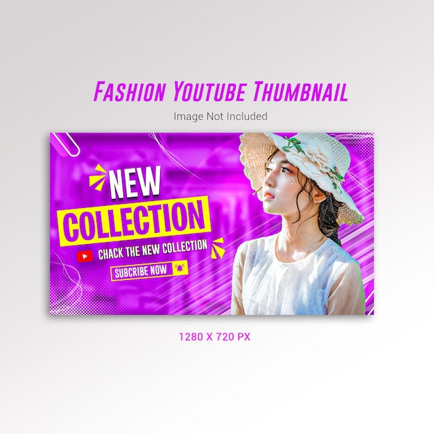 PSD einzigartiges youtube-thumbnail-design