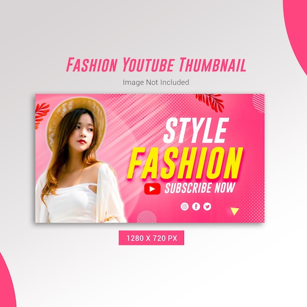 PSD einzigartiges youtube-thumbnail-design