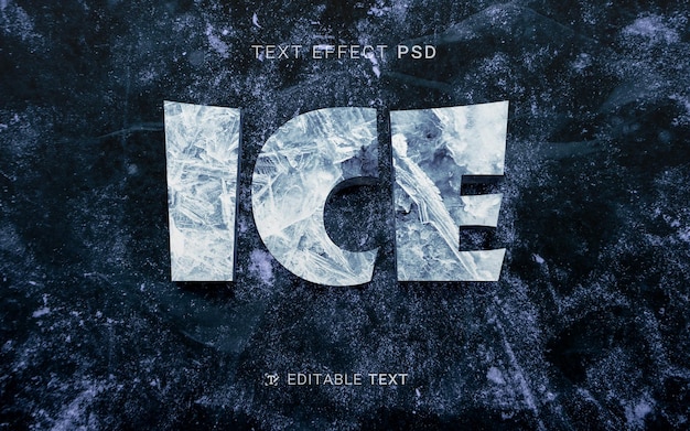 Eis-Font-Effekt