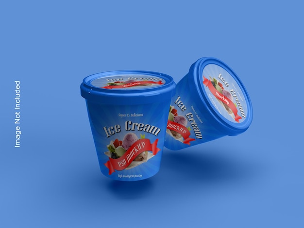 Eisbecher oder Glasverpackungsmodell